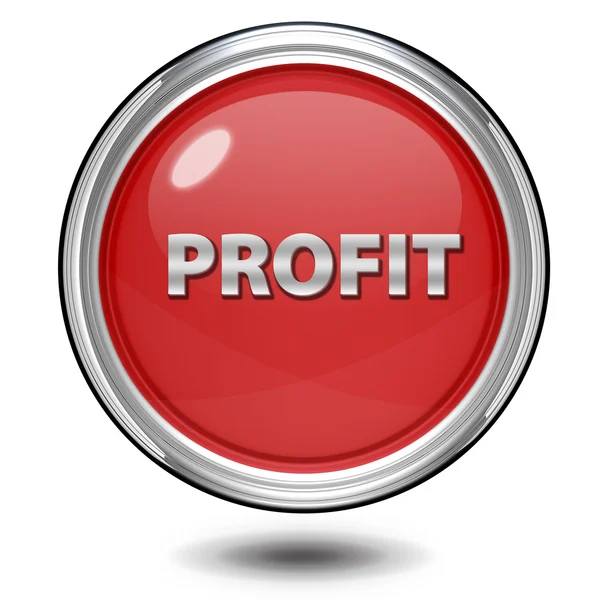 Profit circular icon on white background — Stock Photo, Image