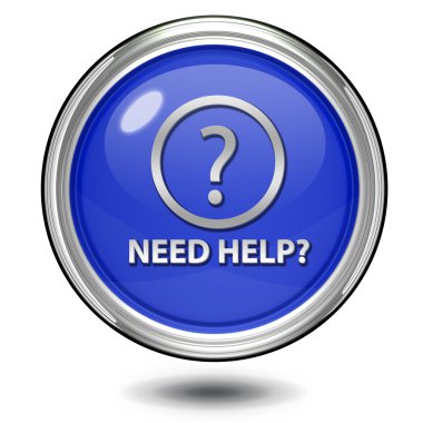 beyaz zemin üzerinde dairesel simgesi yardım