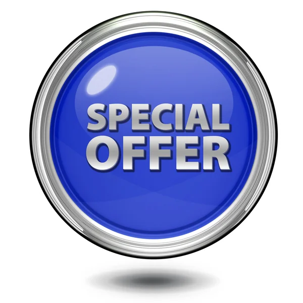 Special offer circular icon on white background — Stock Photo, Image