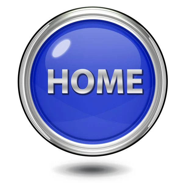 Home circular icon on white background — Stock Photo, Image