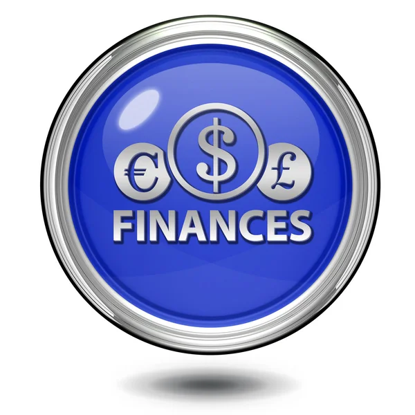 Finance circular icon on white background — Stock Photo, Image