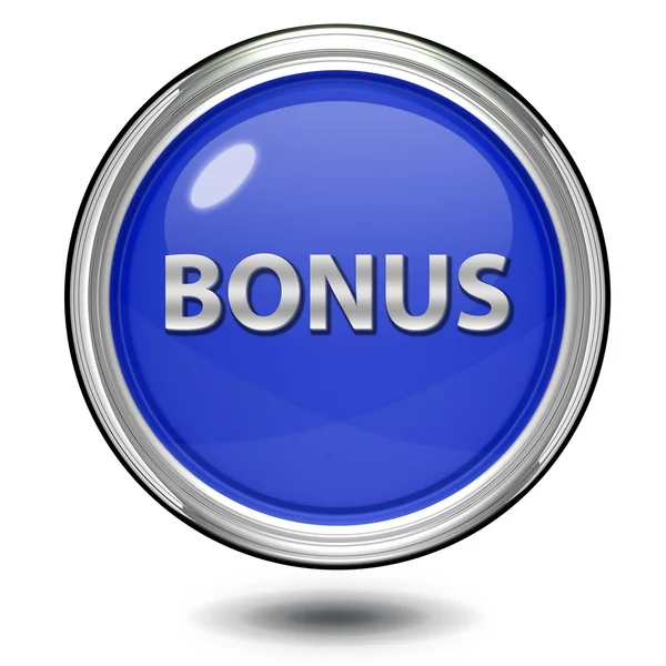 Bonus circular icon on white background — Stock Photo, Image