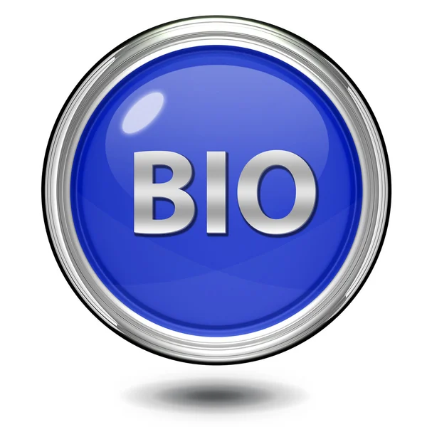 Bio-rundes Symbol auf weißem Hintergrund — Stockfoto