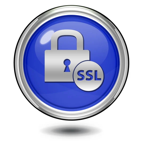 SSL circulaire pictogram op witte achtergrond — Stockfoto