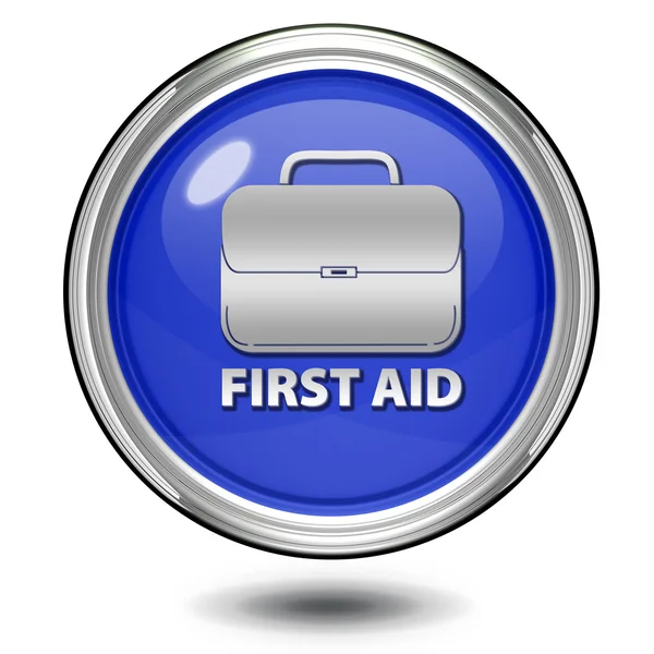 First aid circular icon on white background — Stock Photo, Image