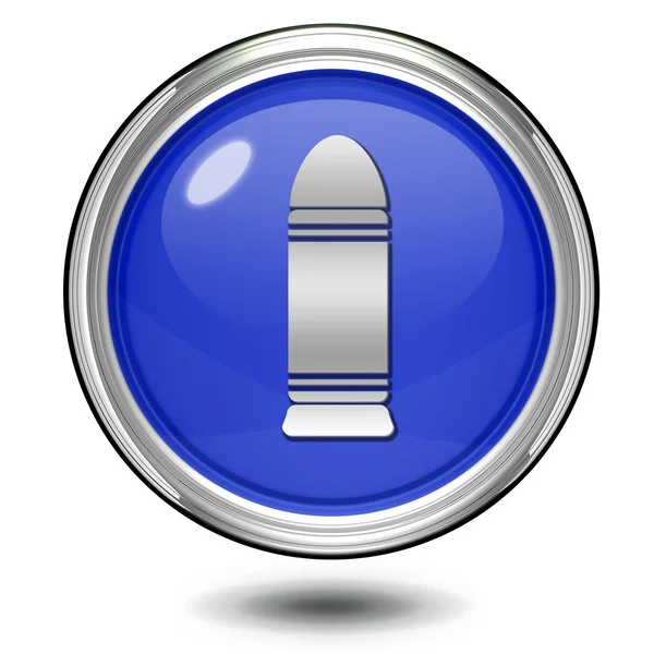 Kugel kreisförmiges Symbol auf weißem Hintergrund — Stockfoto