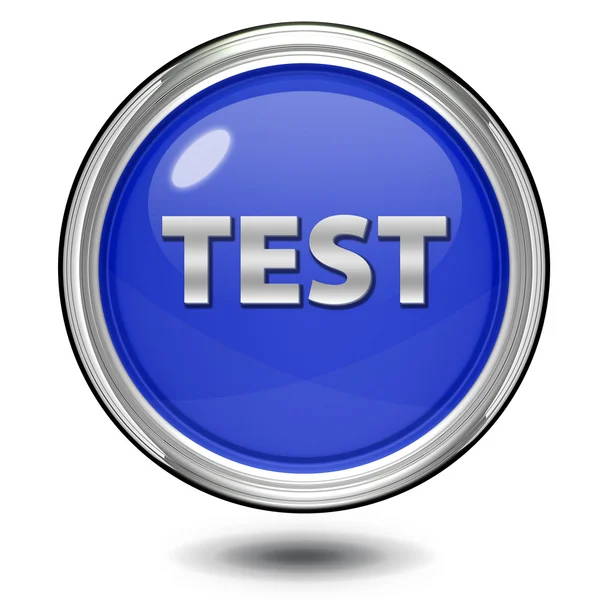 Testa cirkulär ikonen på vit bakgrund — Stockfoto