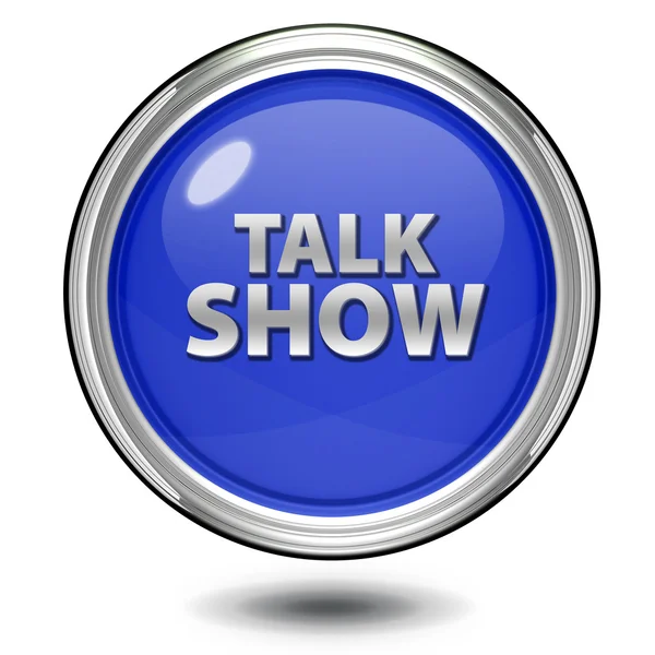 Talkshow cirkulär ikonen på vit bakgrund — Stockfoto