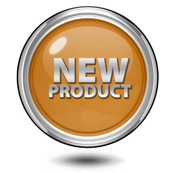 Nieuw product circulaire pictogram op witte achtergrond — Stockfoto