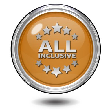 All inclusive circular icon on white background clipart