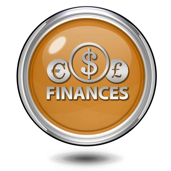 Finance circular icon on white background — Stock Photo, Image