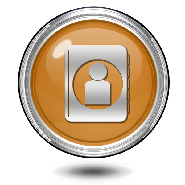 Profile circular icon on white background — Stock Photo, Image