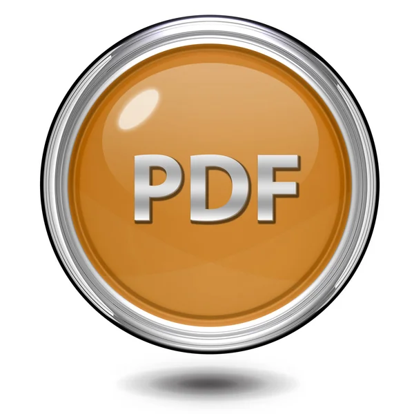 PDF-circulaire pictogram op witte achtergrond — Stockfoto