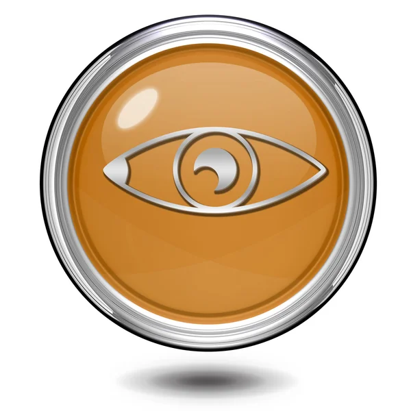 Eye circular icon on white background — Stock Photo, Image