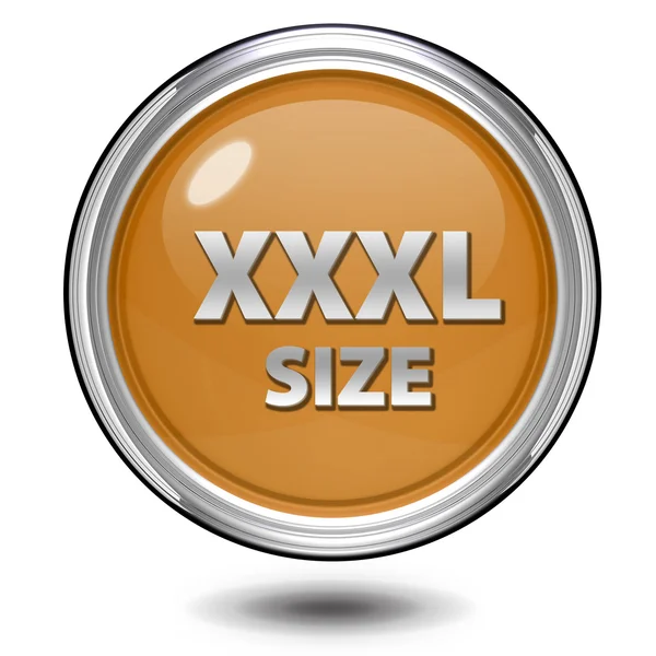 XXXL storlek cirkulär ikonen på vit bakgrund — Stockfoto
