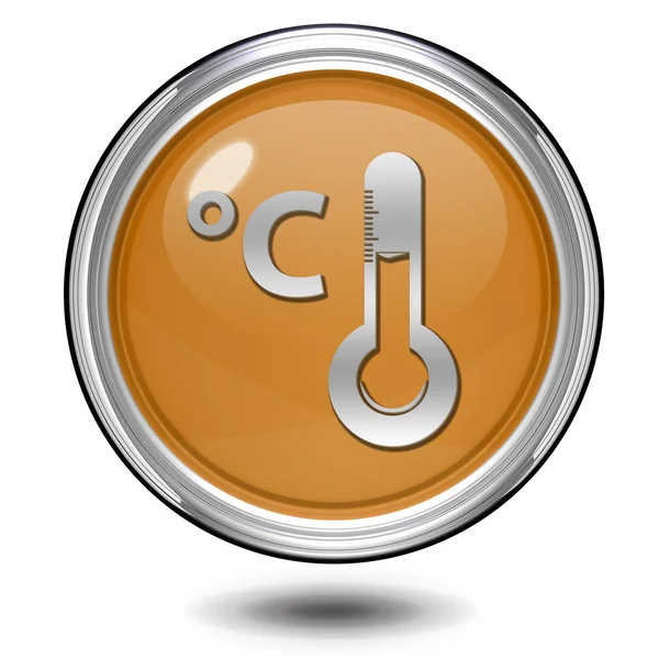 Icono circular Celsius sobre fondo blanco — Foto de Stock