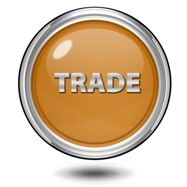 Ícone circular comércio no fundo branco — Fotografia de Stock