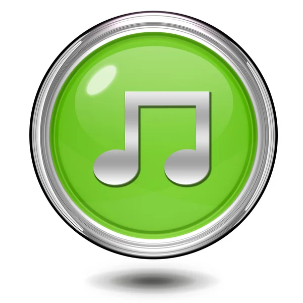 Music circular icon on white background — Stock Photo, Image