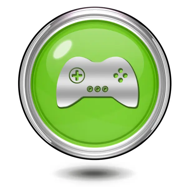 Game circular icon on white background — Stock Photo, Image