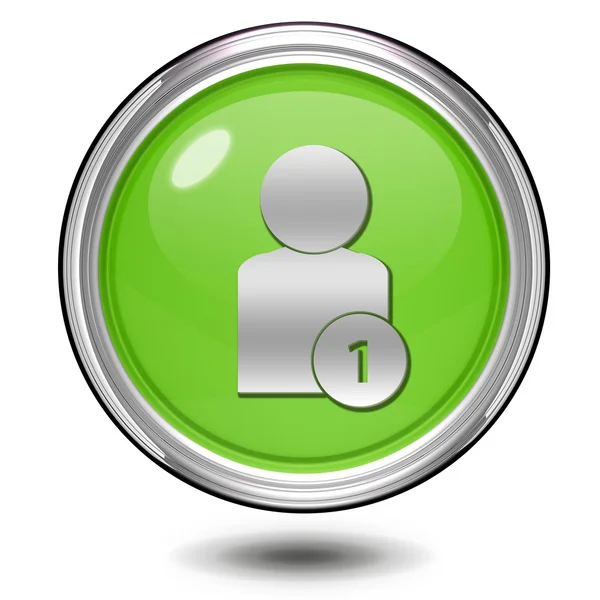 Add circular icon on white background — Stock Photo, Image