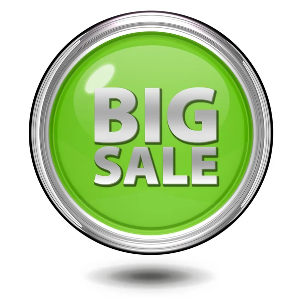 Ícone circular grande venda no fundo branco — Fotografia de Stock