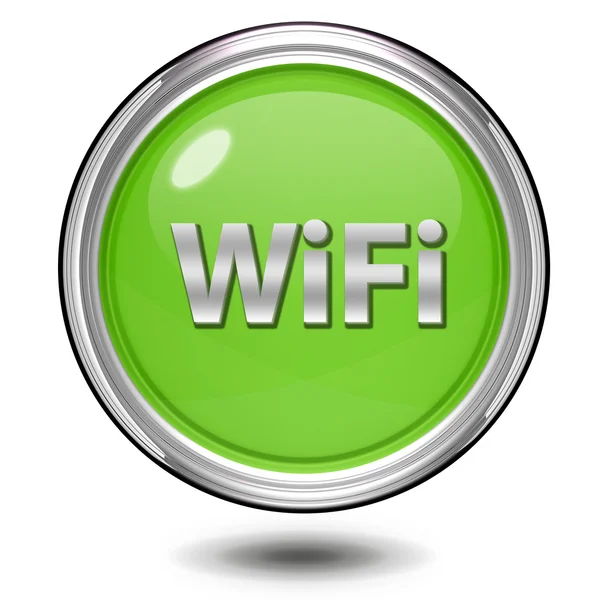 Icono circular wifi sobre fondo blanco —  Fotos de Stock