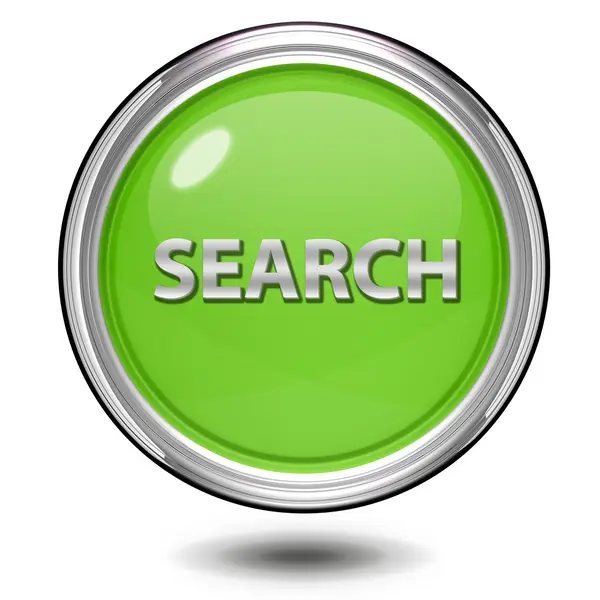 Icono circular de búsqueda sobre fondo blanco —  Fotos de Stock