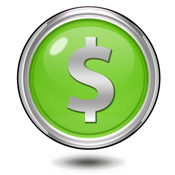 Money circular icon on white background — Stock Photo, Image