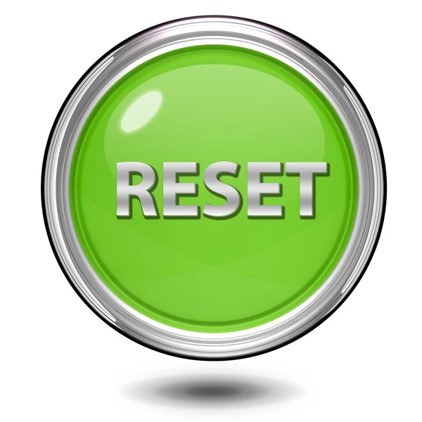Reset circular icon on white background — Stock Photo, Image