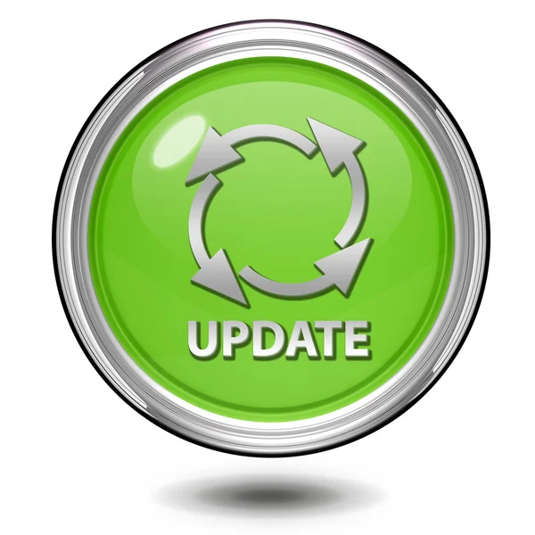 Update circular icon on white background — Stock Photo, Image