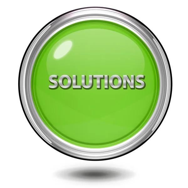 Solutions circular icon on white background — Stock Photo, Image