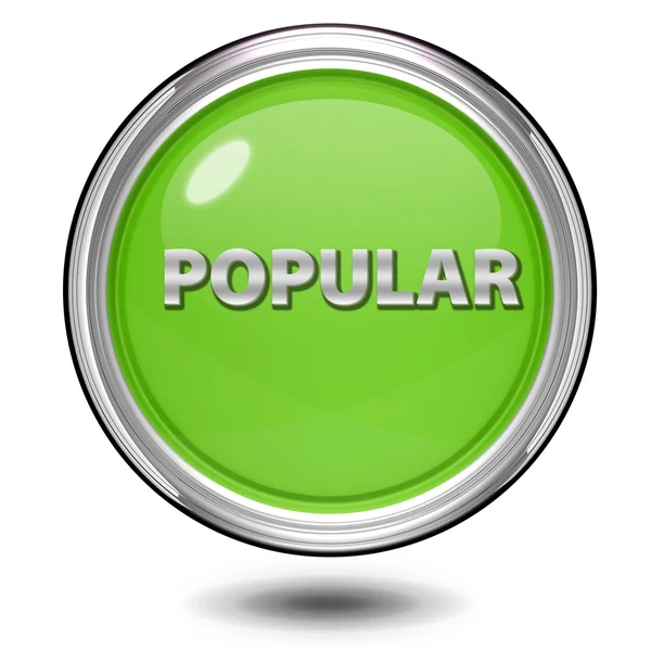 Populaire circulaire pictogram op witte achtergrond — Stockfoto