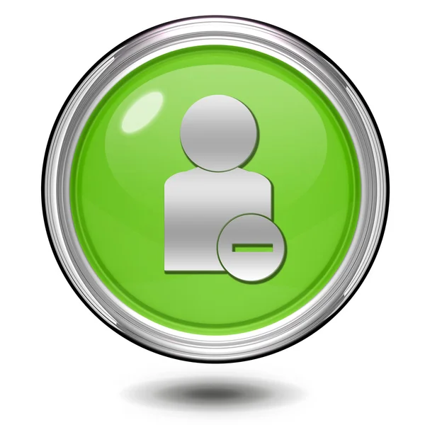Dislike circular icon on white background — Stock Photo, Image