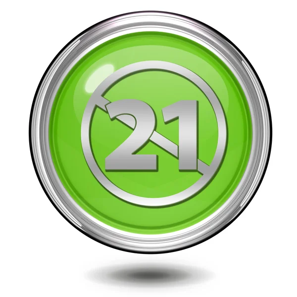 21 circular icon on white background — Stock Photo, Image