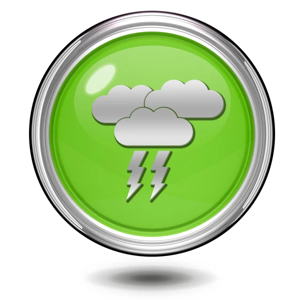 Rain circular icon on white background — Stock Photo, Image