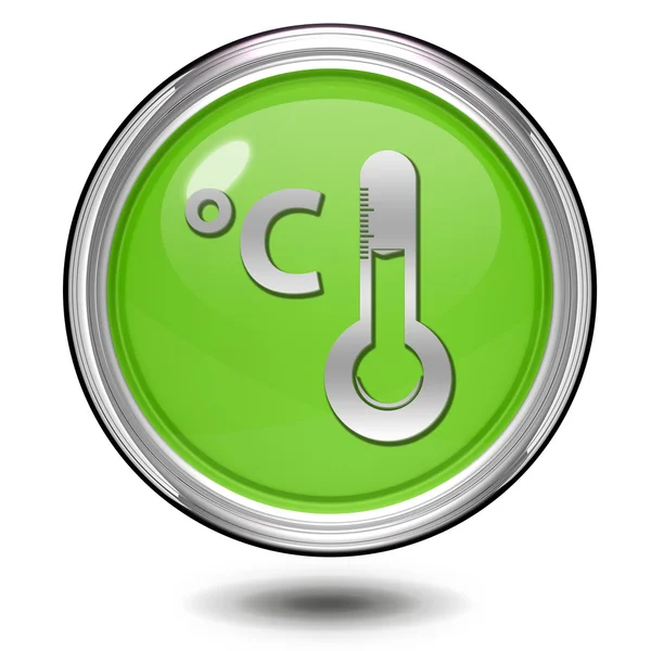 Celsius circulaire pictogram op witte achtergrond — Stockfoto