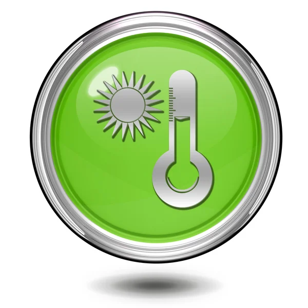 Sun circular icon on white background — Stock Photo, Image