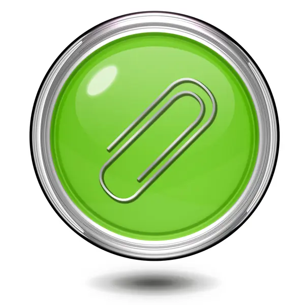 Clip circular icon on white background — Stock Photo, Image