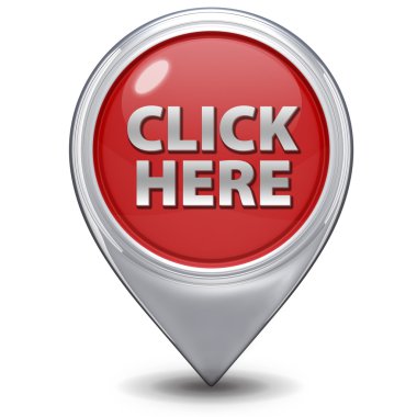 İşaretçi simgesi beyaz zemin üzerine tıklayınız