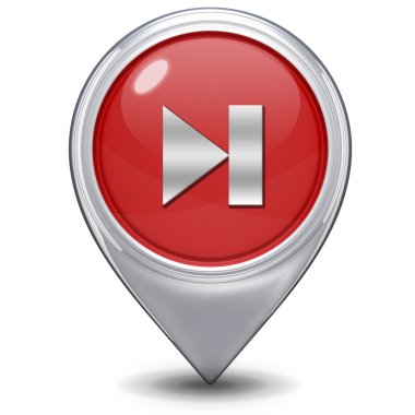 beyaz zemin üzerinde bir sonraki işaretçi simgesi