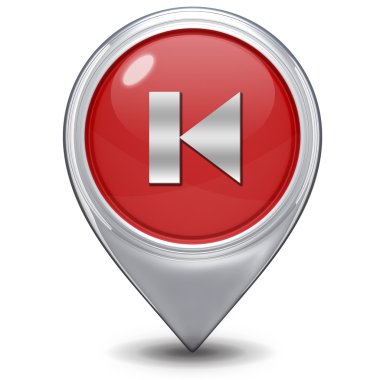 Beyaz arka plan üzerinde işaretçiyi simge önizleme