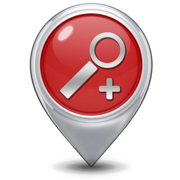 Search pointer icon on white background — Stock Photo, Image