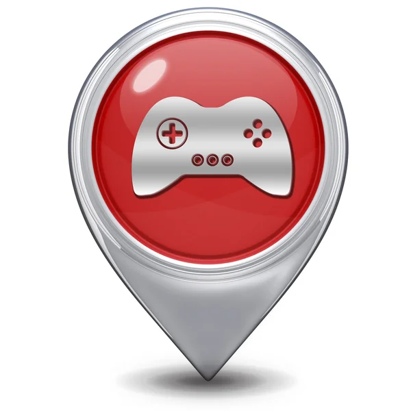 Game pointer icon on white background — Stock Photo, Image