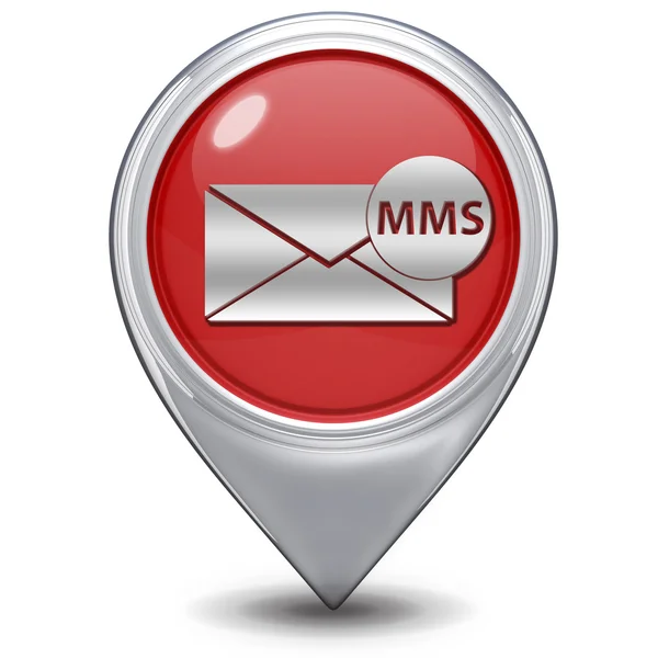 Mms pointer icon on white background — Stock Photo, Image