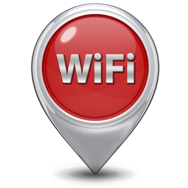 Ikona ukazatele WiFi na bílém pozadí — Stock fotografie
