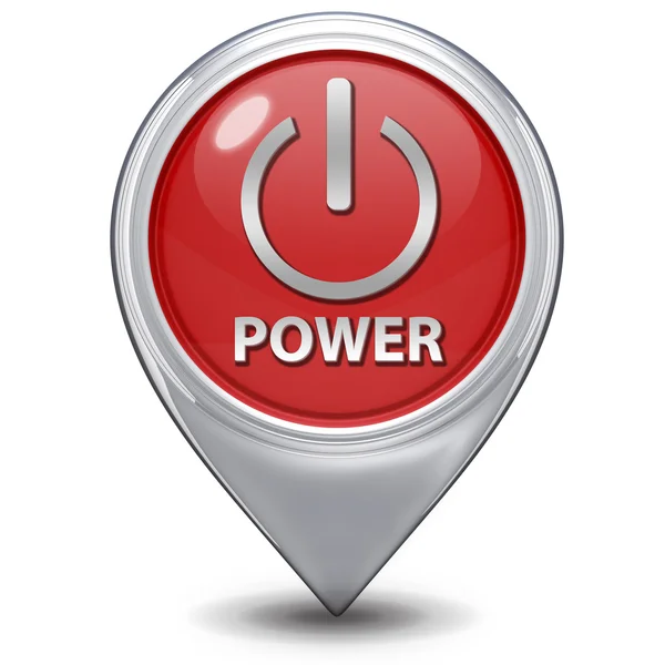 Power pointer icon on white background — Stock Photo, Image