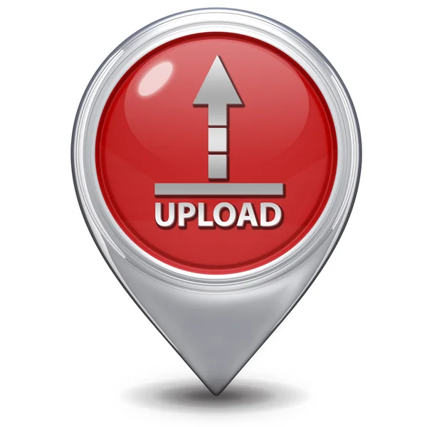 Upload pointer icon on white background — 스톡 사진