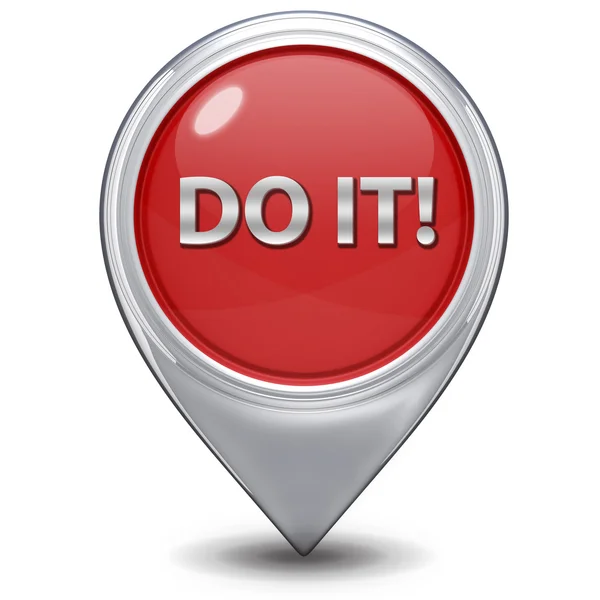 Do it pointer icon on white background — Stock Photo, Image