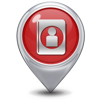 profil işaretçi simgesi beyaz zemin üzerine