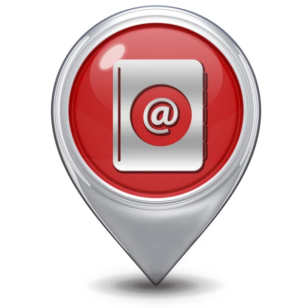 Email pointer icon on white background — Stock Photo, Image